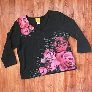 CLOSET CLOSING FRIDAY! Ruby Rd Petite Rose Shirt